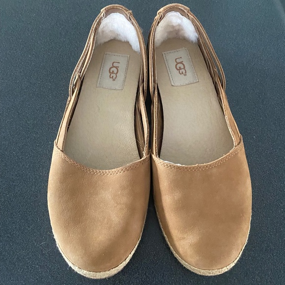 UGG ‘tippie’ flat nubuck leather suede espadrille flats. Sz EU37, US6 - Picture 11 of 16